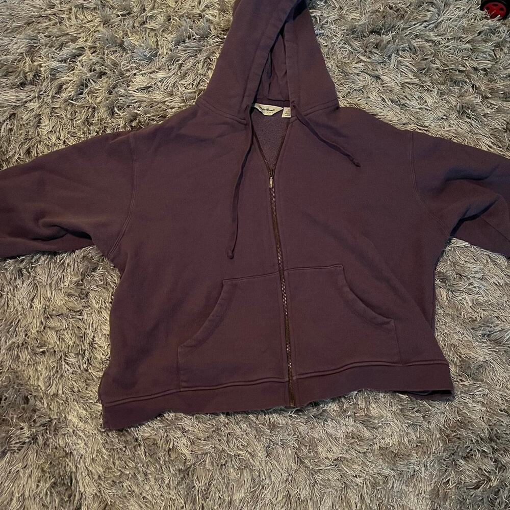 Purple eddie bauer zip up hoodie